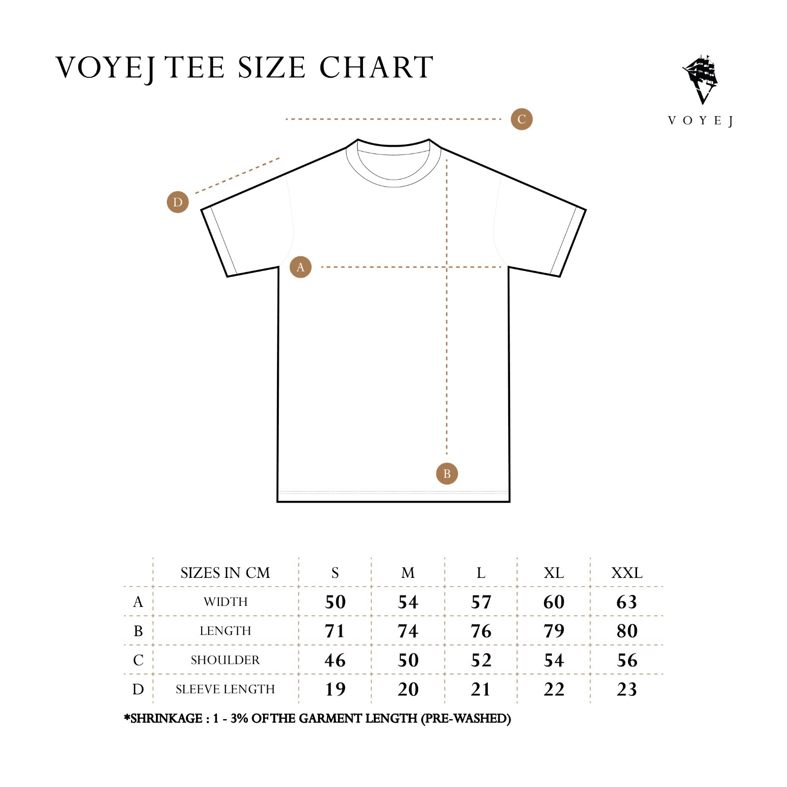 VOYEJ Rope Tee - Kaos Unisex Cotton