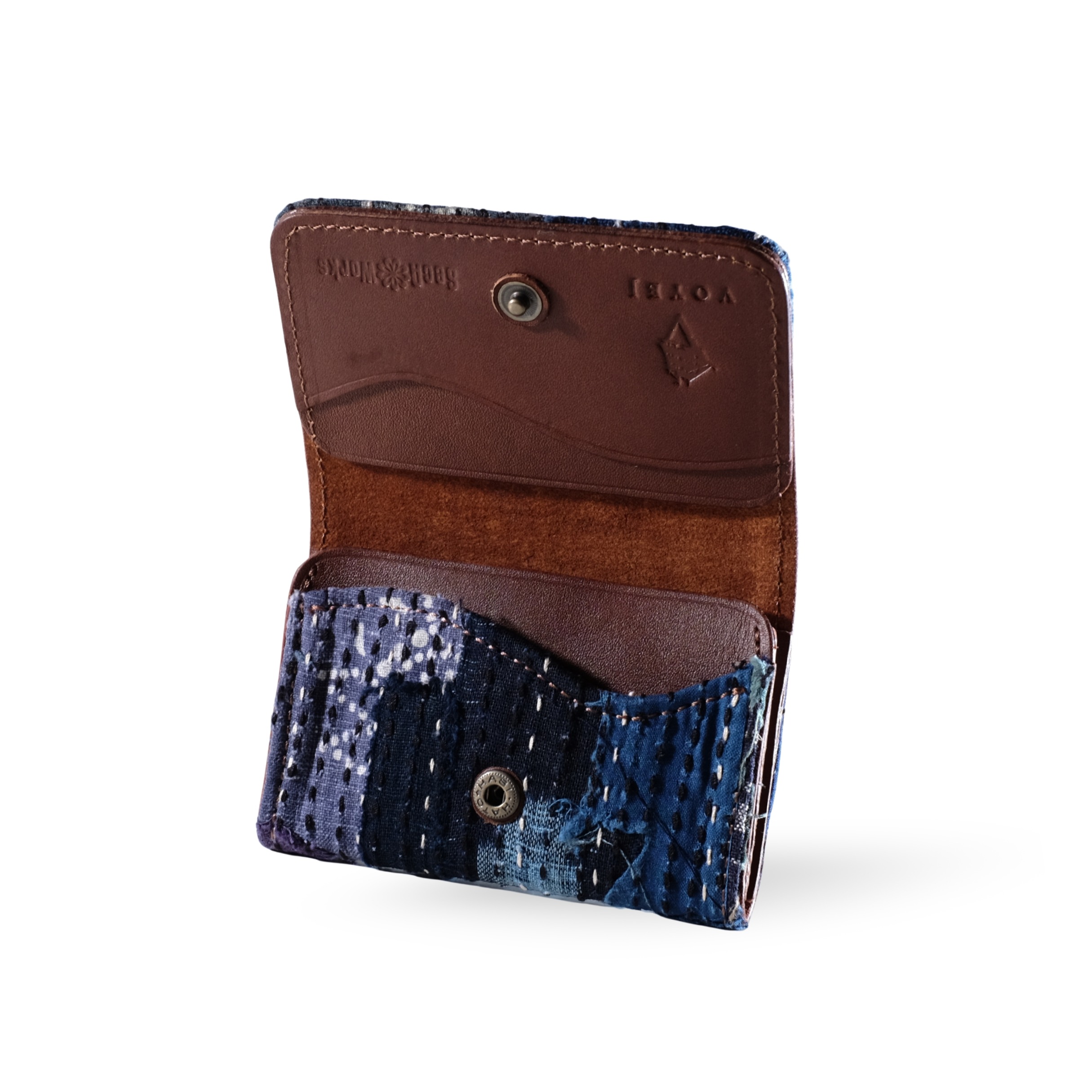 VOYEJ Vasa III x Secaworks Cognac Coffee - Dompet Kartu Kulit Sapi Asli