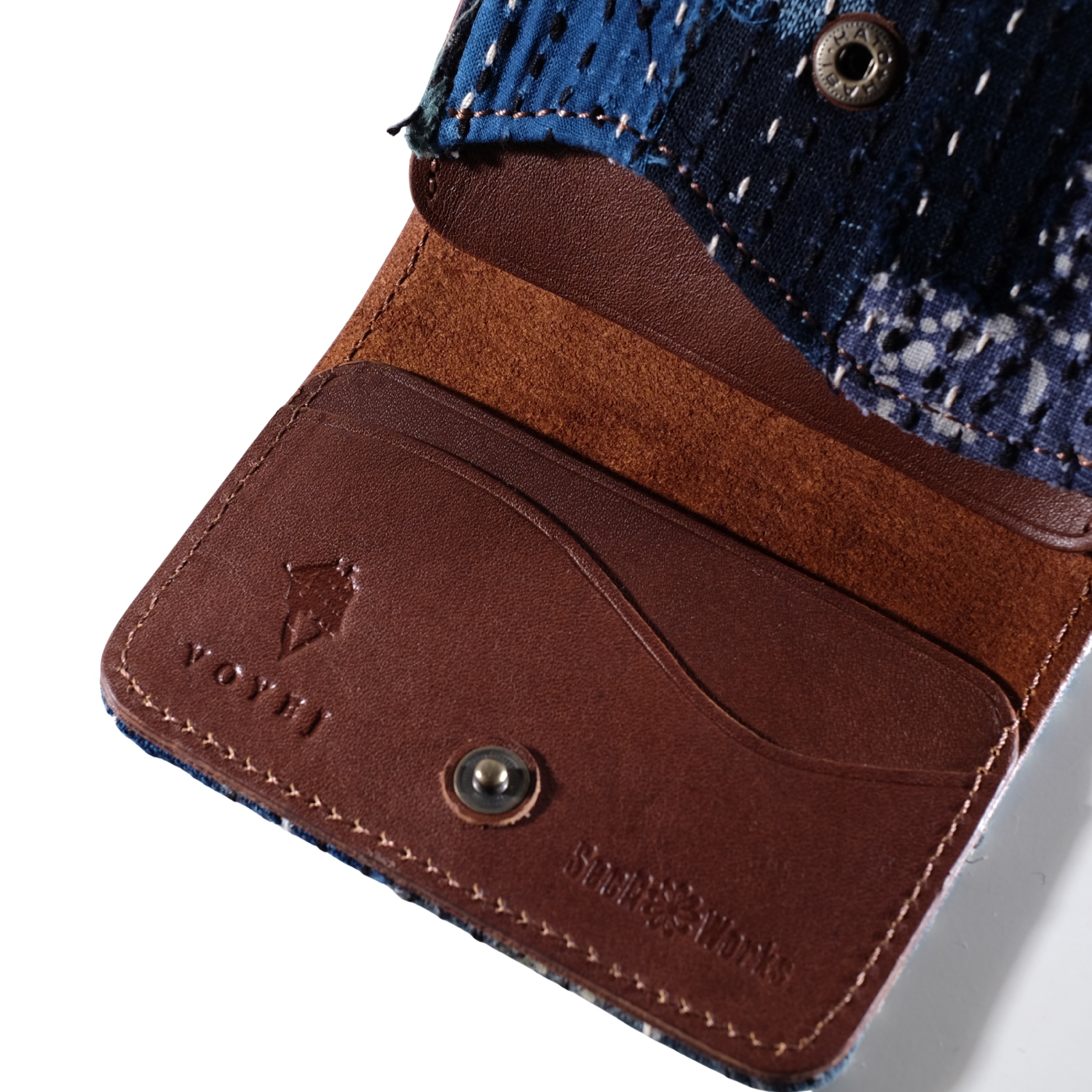 VOYEJ Vasa III x Secaworks Cognac Coffee - Dompet Kartu Kulit Sapi Asli
