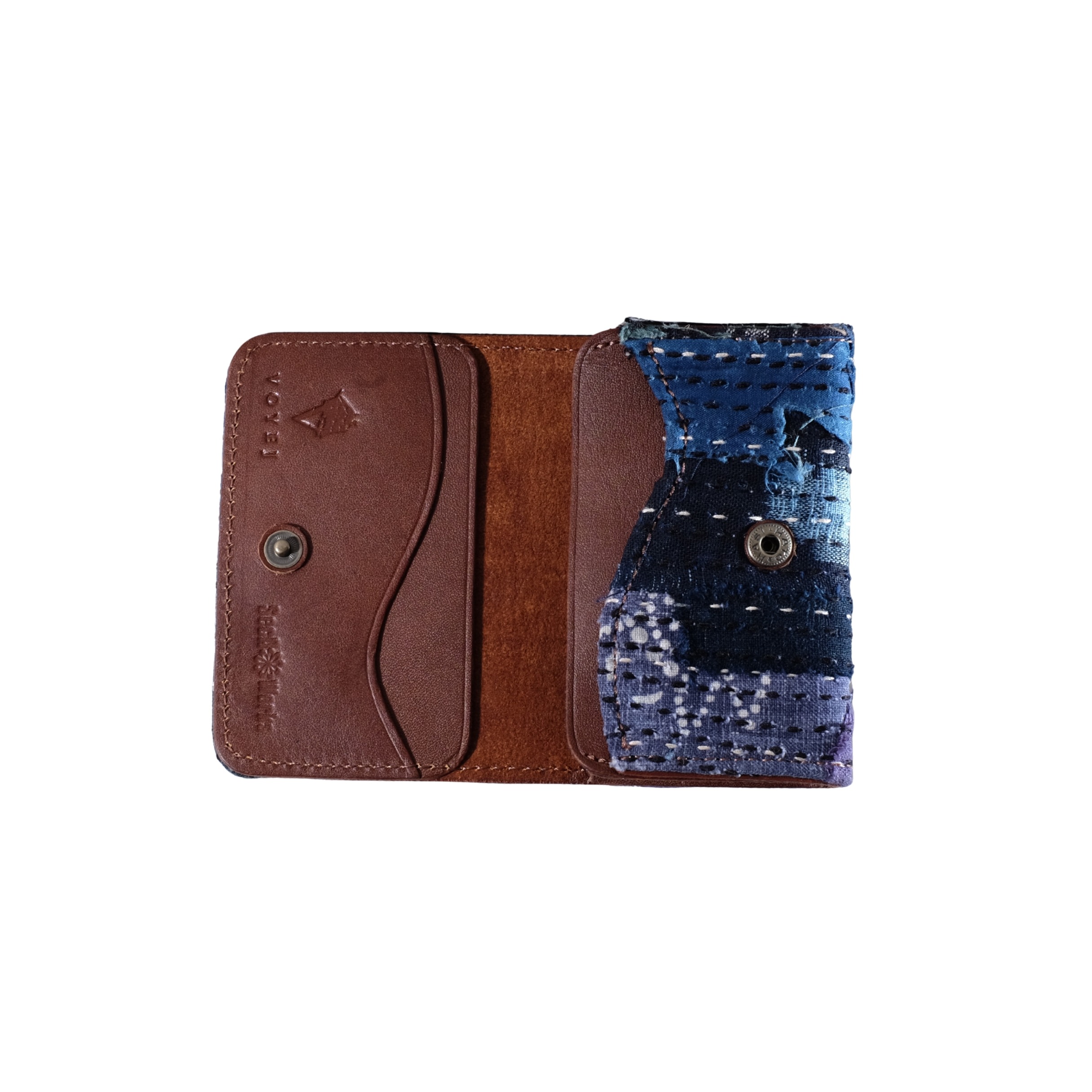 VOYEJ Vasa III x Secaworks Cognac Coffee - Dompet Kartu Kulit Sapi Asli