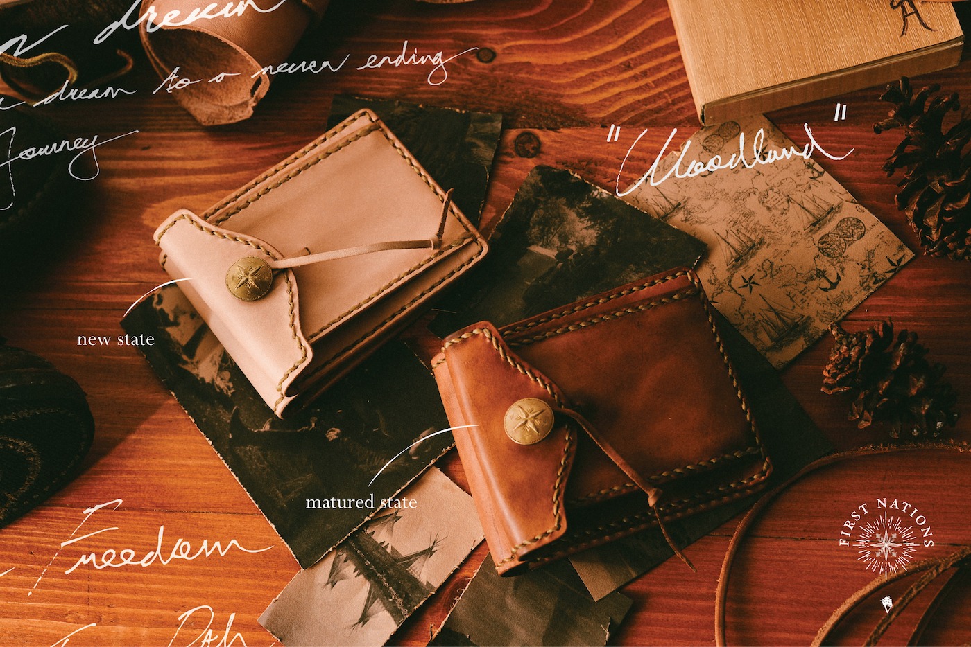 VOYEJ Woodland - Dompet Kulit Pria
