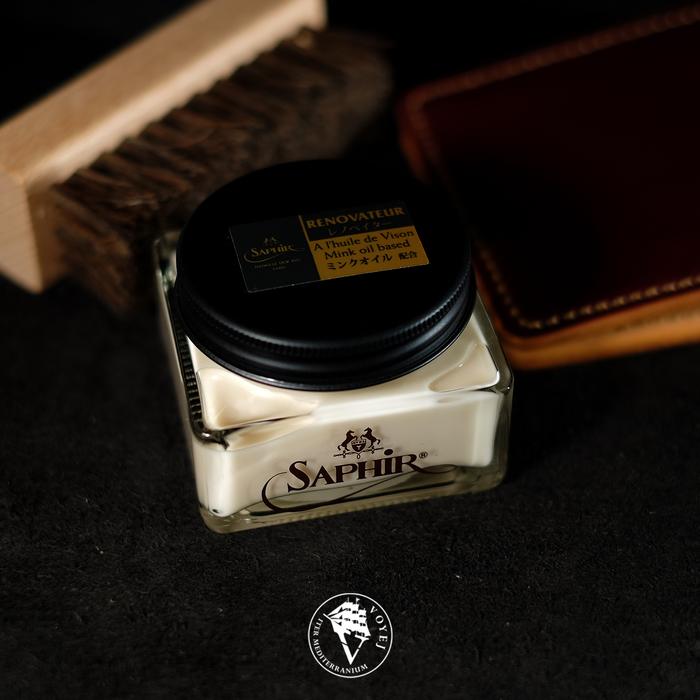 Saphir Renovateur Cream 75ml Glass Jar - Cream Leather Care