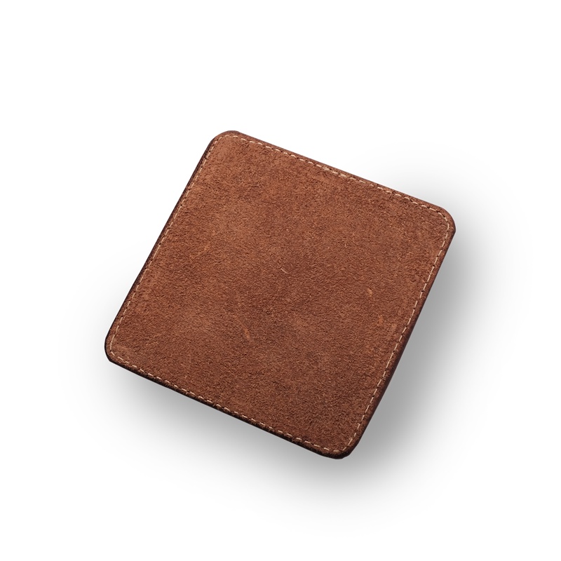 VOYEJ Leather Coaster II - Tatakan Gelas Kulit Sapi Asli