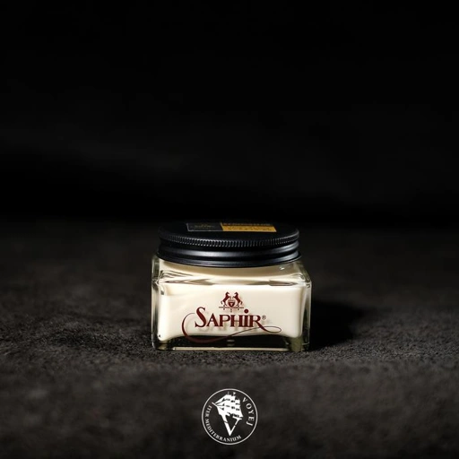 Image of Saphir Renovateur Cream 75ml Glass Jar - Cream Leather Care