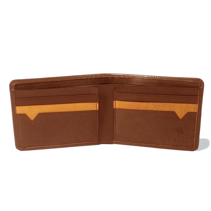 VOYEJ Oak Tree RISE - Dompet Lipat Bifold Pria Kulit Asli Pull Up