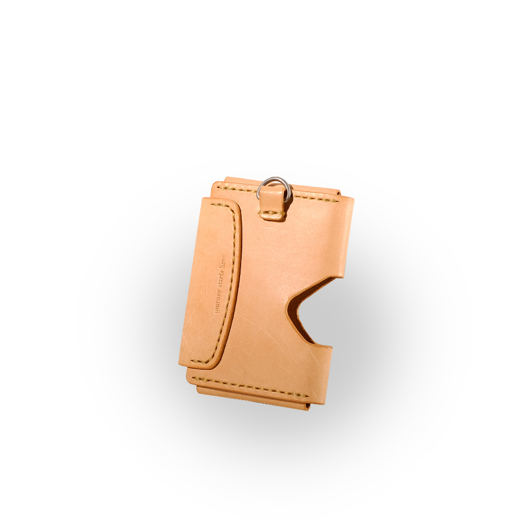VOYEJ Vasa IX Americana - Dompet Kartu Kulit - Natural