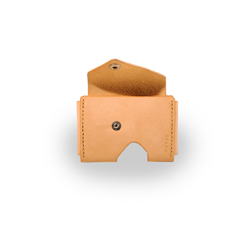 VOYEJ Vasa IX Americana - Dompet Kartu Kulit - Natural