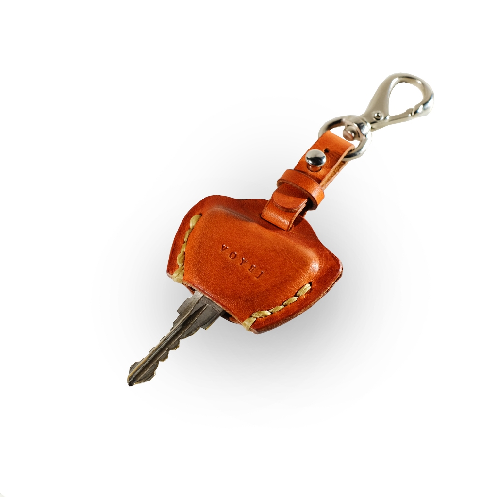 VOYEJ Key Cover Scooter - Cover Kunci Motor Kulit Sapi Asli