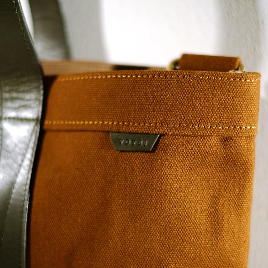Kumu II Bag Leather Canvas RISE - Midnight Green