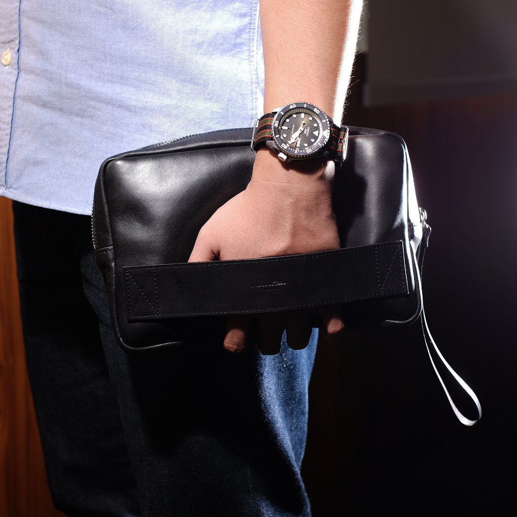 MARITIM Kujang II Pouch - Pouch Kulit Unisex