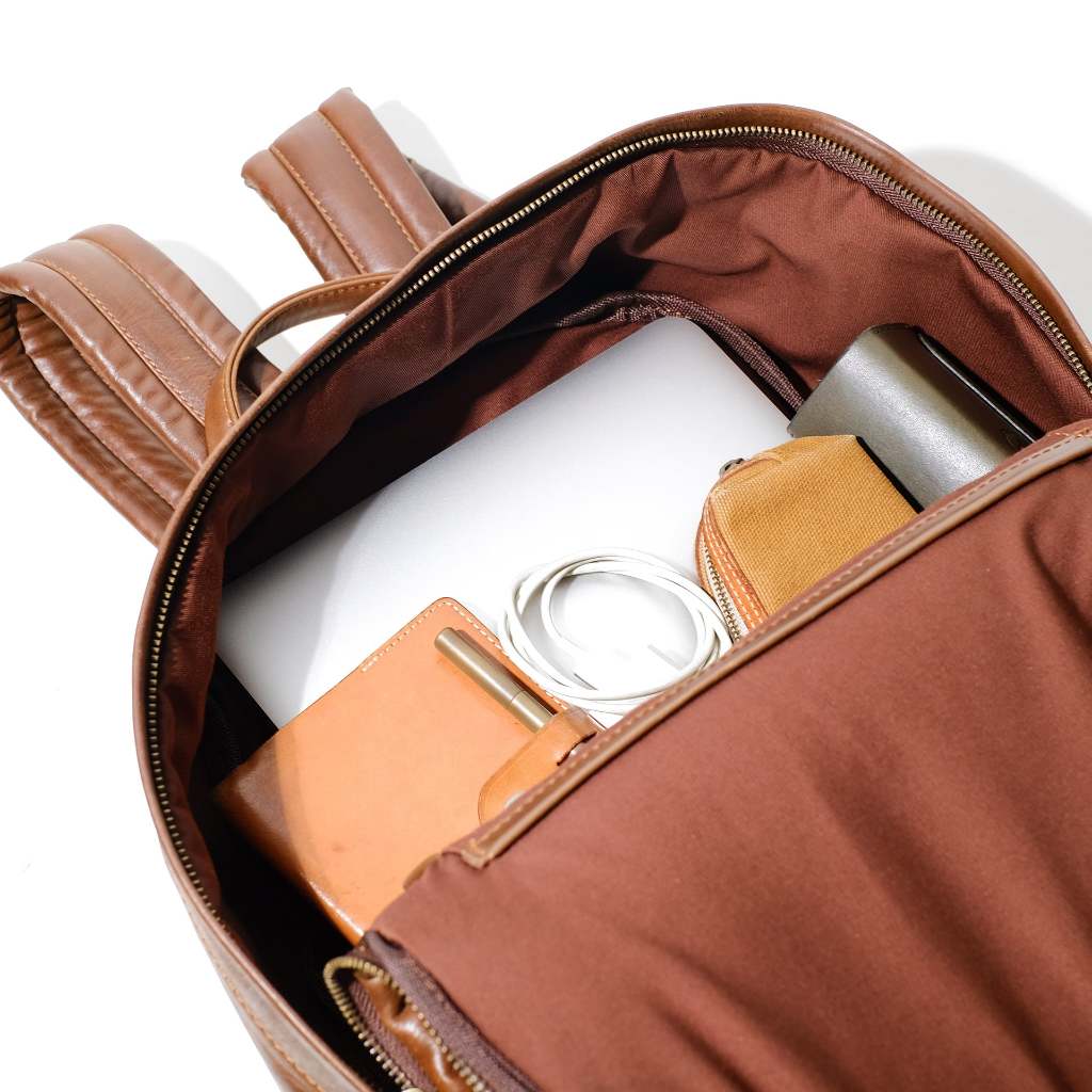 VOYEJ Ark Backpack Brown - Backpack Full Kulit Asli