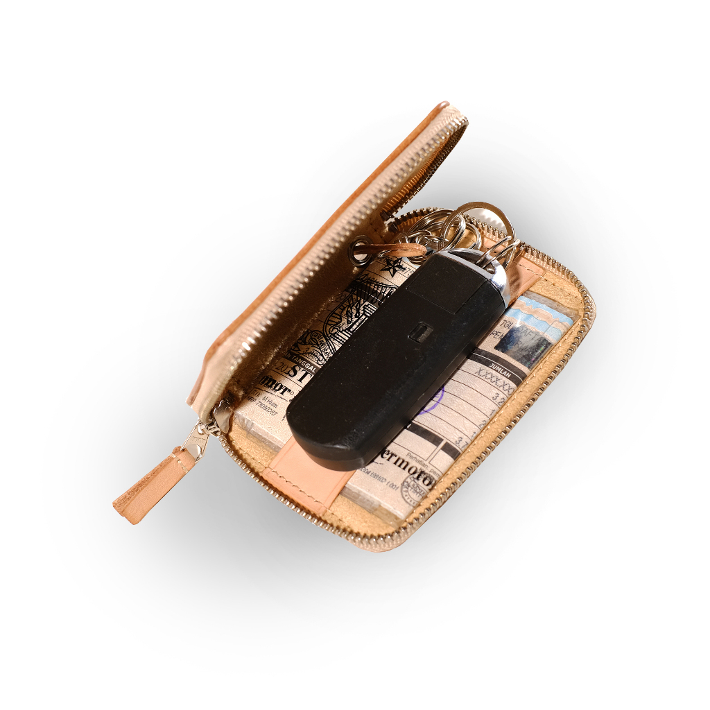 VOYEJ Key Wallet VI RISE - Dompet Kunci Mobil Kulit Sapi Asli