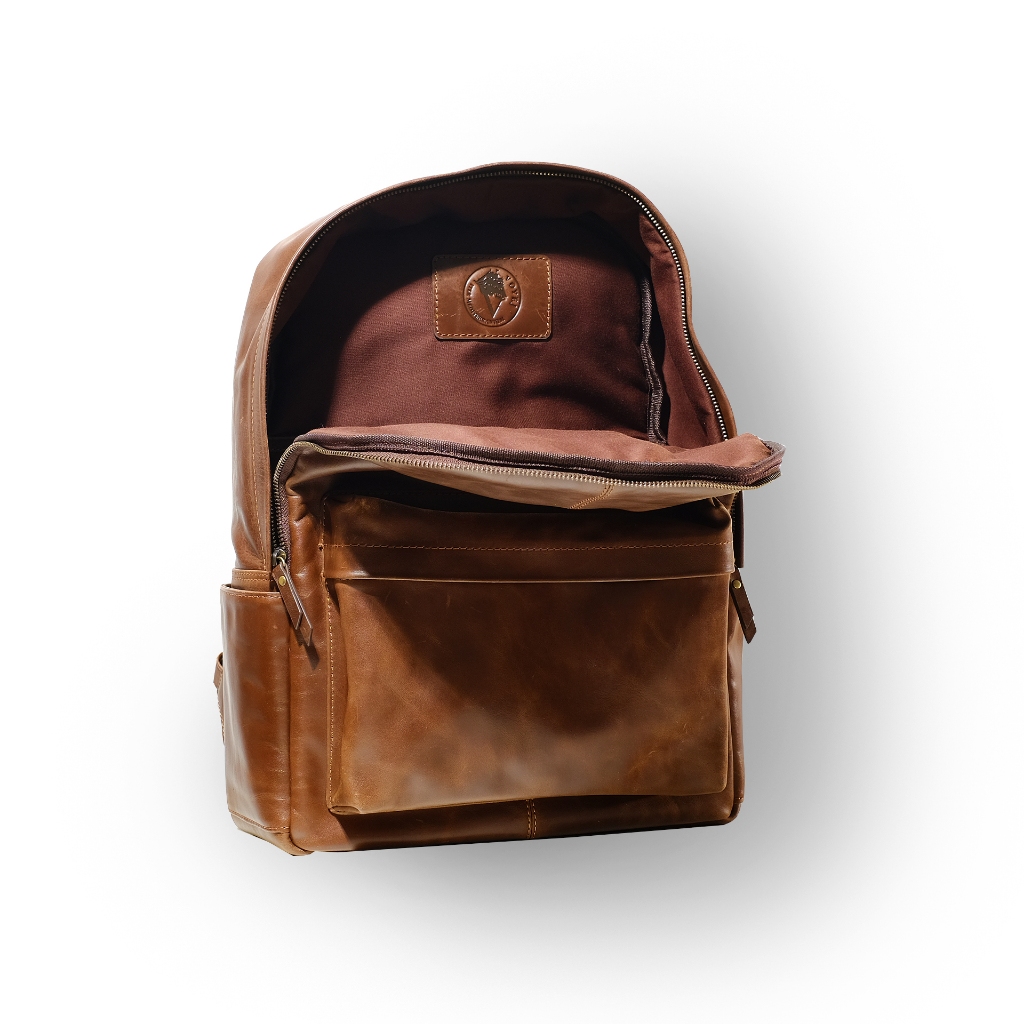 VOYEJ Ark Backpack Brown - Backpack Full Kulit Asli