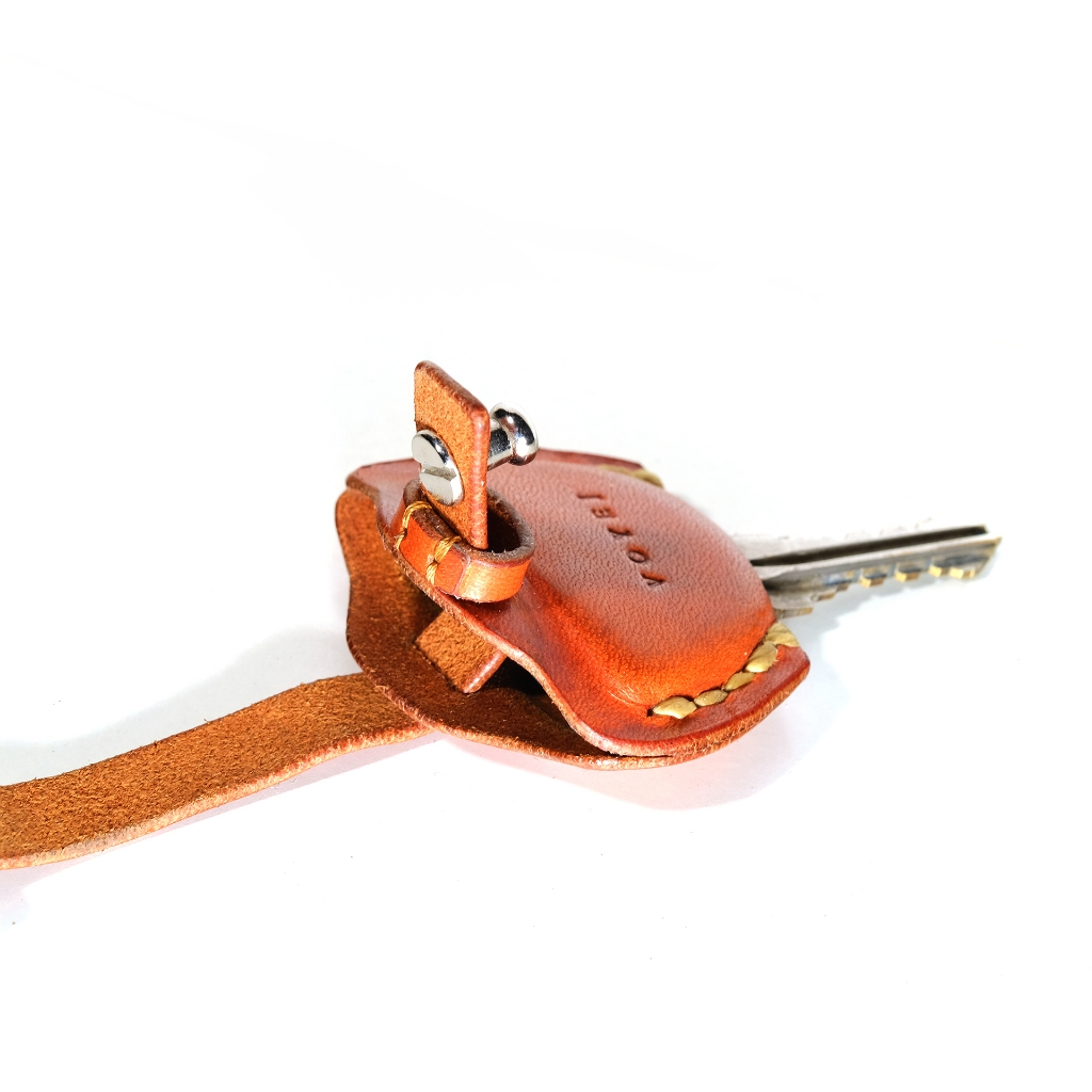 VOYEJ Key Cover Scooter - Cover Kunci Motor Kulit Sapi Asli