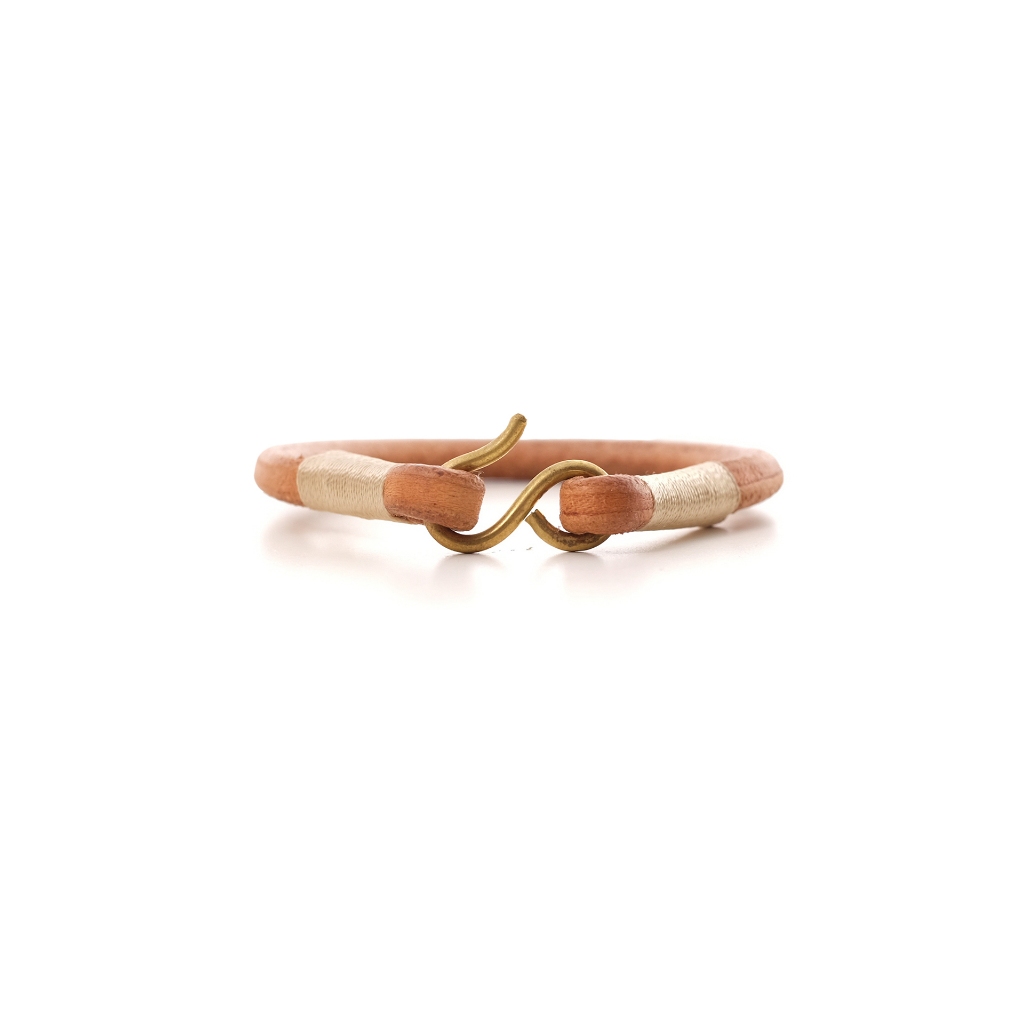 VOYEJ Bracelet Single Loop Natural - Gelang Kulit Asli Unisex