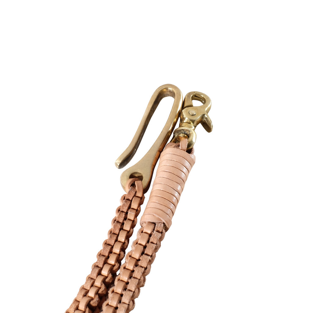 VOYEJ Braided Leather Chain for Wallet - Tali Dompet Kulit Kepang
