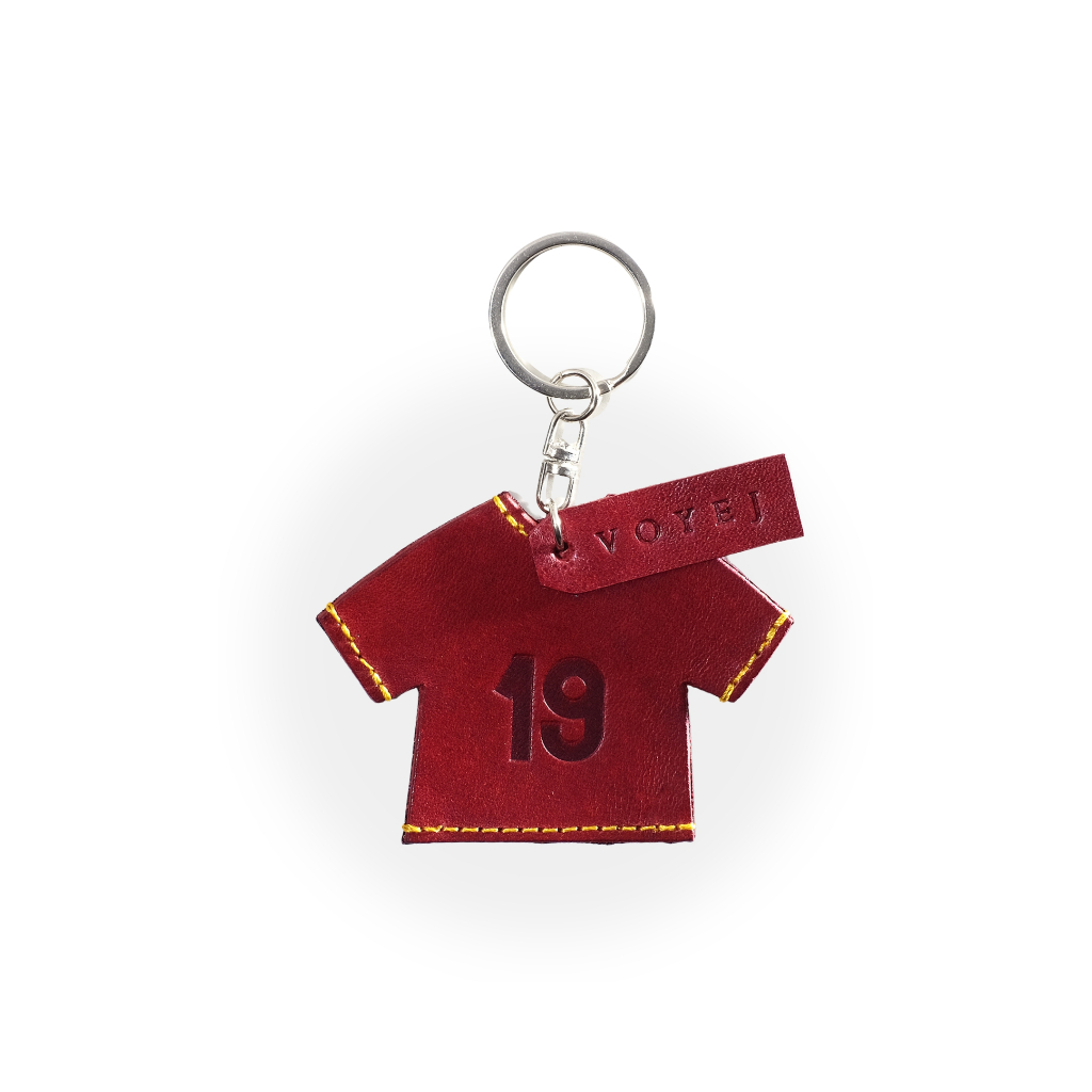 VOYEJ Jersey Key Ring Maroon 19 - Gantungan Kunci