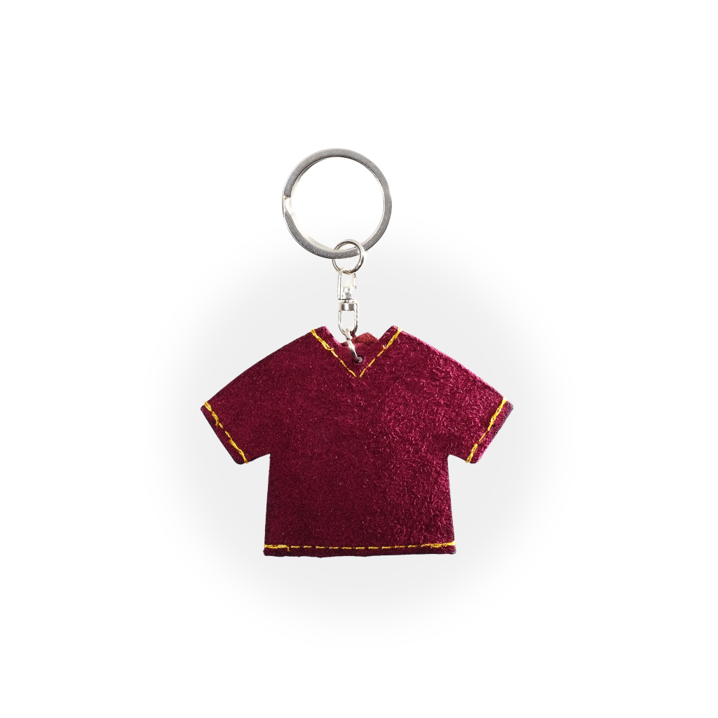 VOYEJ Jersey Key Ring Maroon Plain - Gantungan Kunci