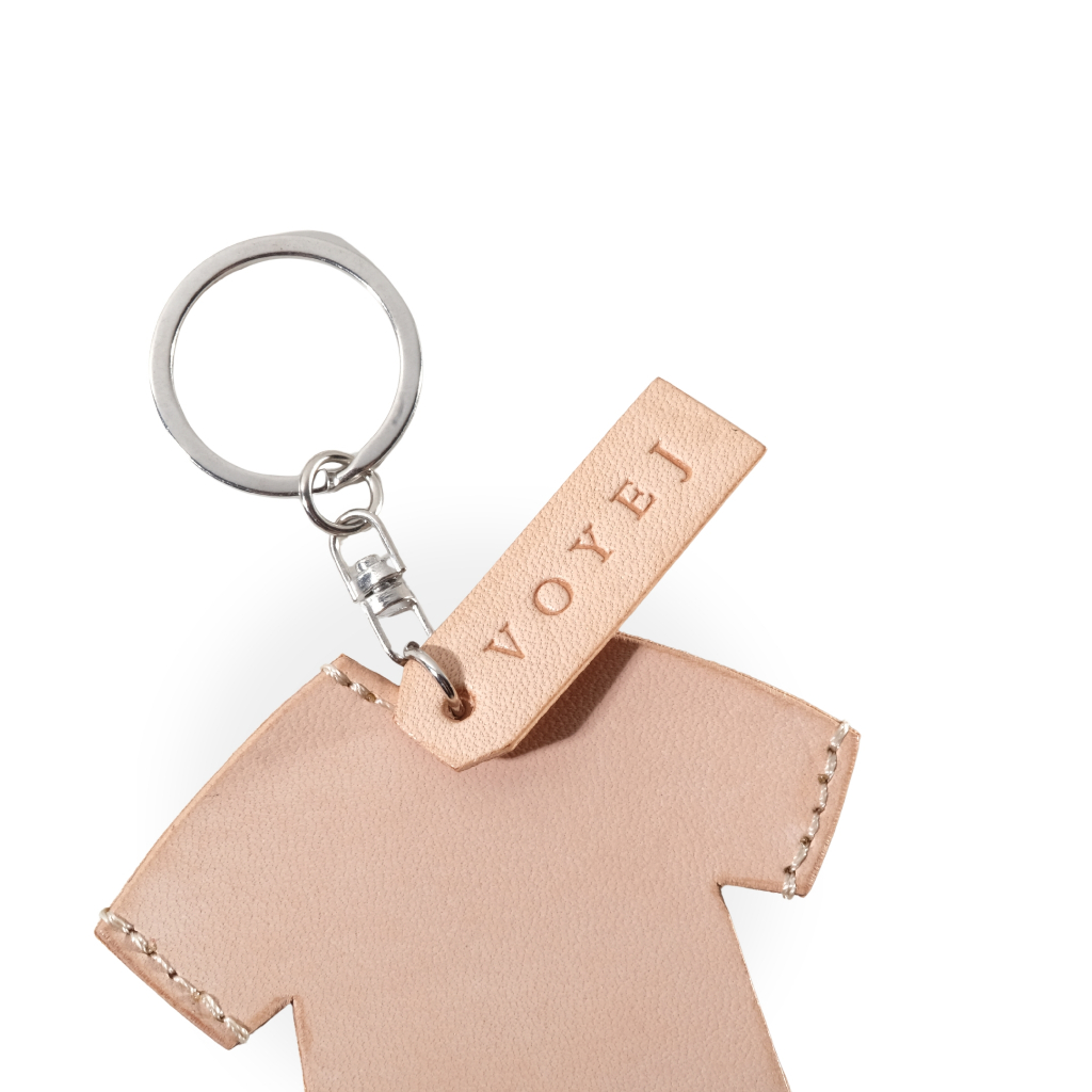 VOYEJ Jersey Key Ring Natural Plain - Gantungan Kunci