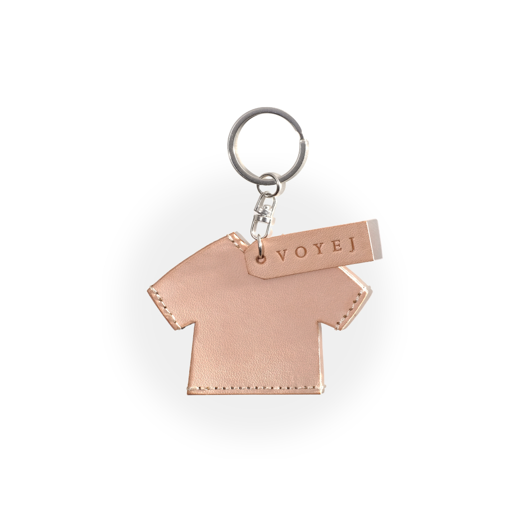 VOYEJ Jersey Key Ring Natural Plain - Gantungan Kunci