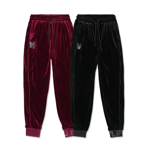 Image of LifeWork Rubber Patch Velvet Jogger Pants