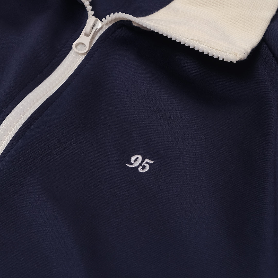 Mono-Mart Number Embroidery Short Sleeve Track Jacket