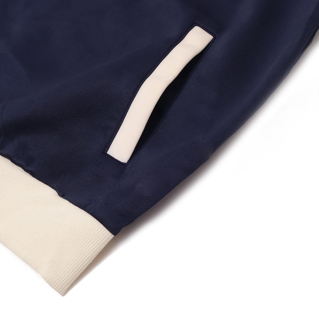 Mono-Mart Number Embroidery Short Sleeve Track Jacket