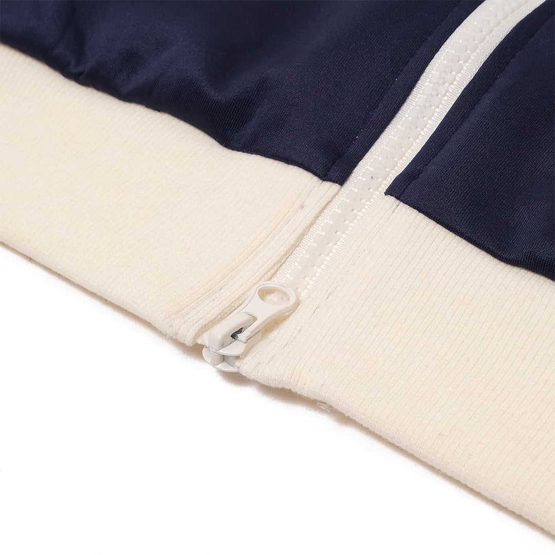 Mono-Mart Number Embroidery Short Sleeve Track Jacket