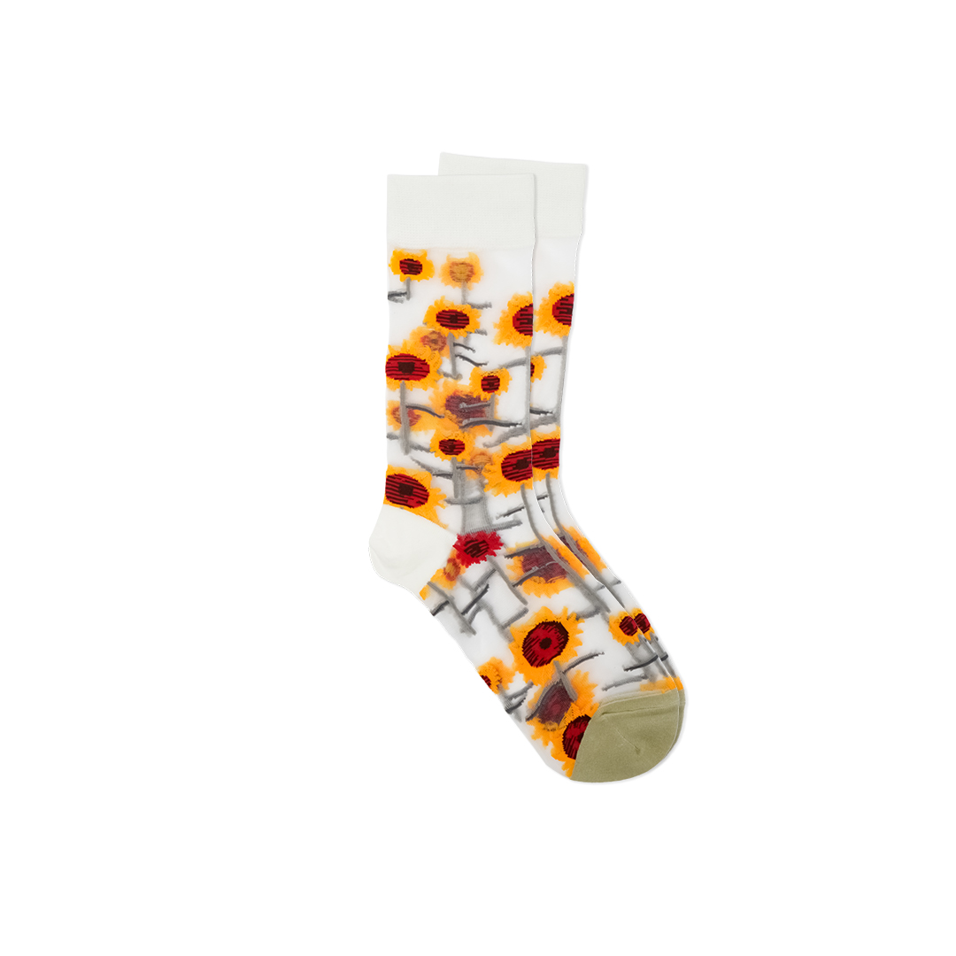 Bonne Maison Sunflower Sheer Mid Socks