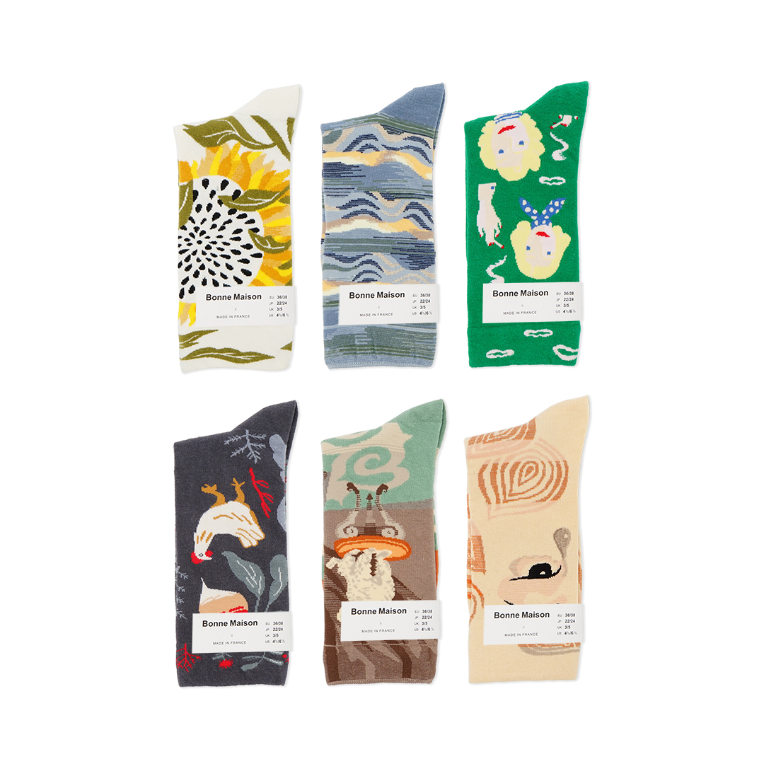 Bonne Maison Graphic Mid Socks