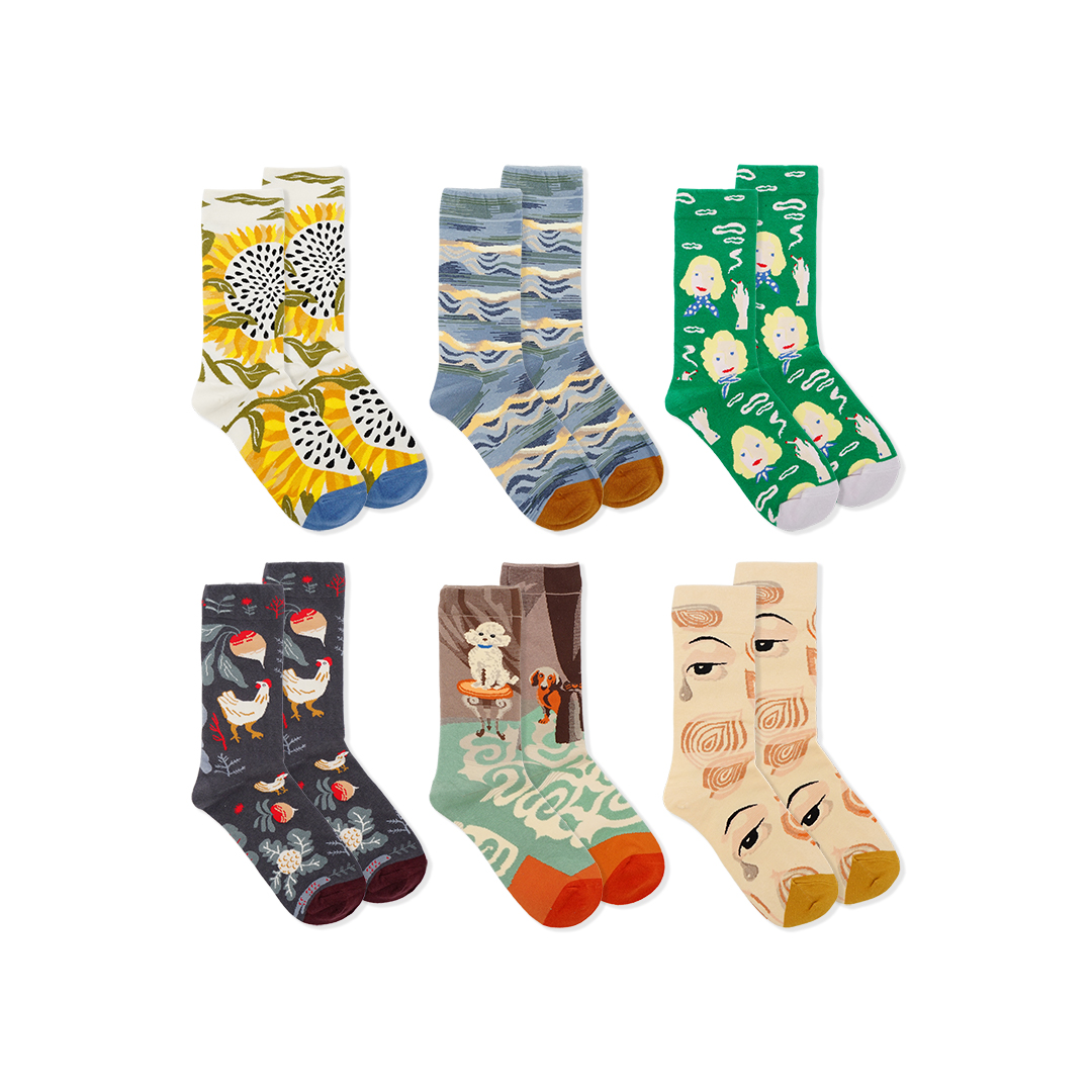 Bonne Maison Graphic Mid Socks