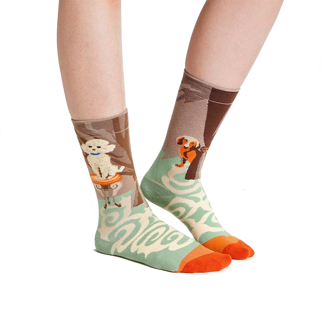 Bonne Maison Graphic Mid Socks