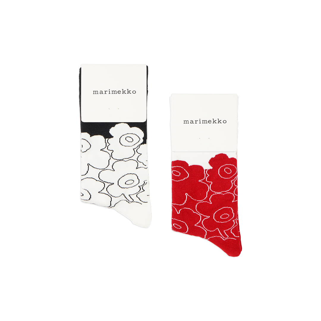 Marimekko Linjaus Piirto Unikko Mid Socks