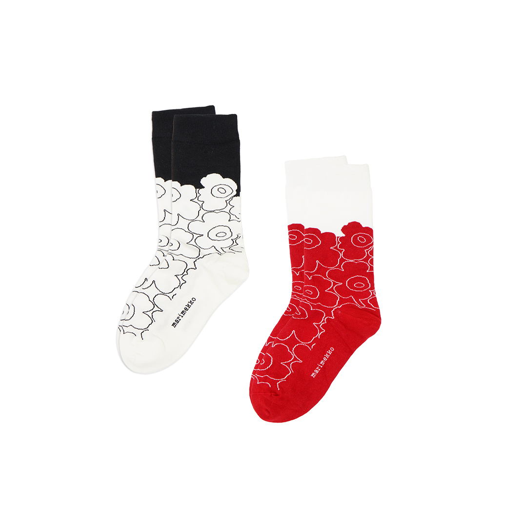 Marimekko Linjaus Piirto Unikko Mid Socks