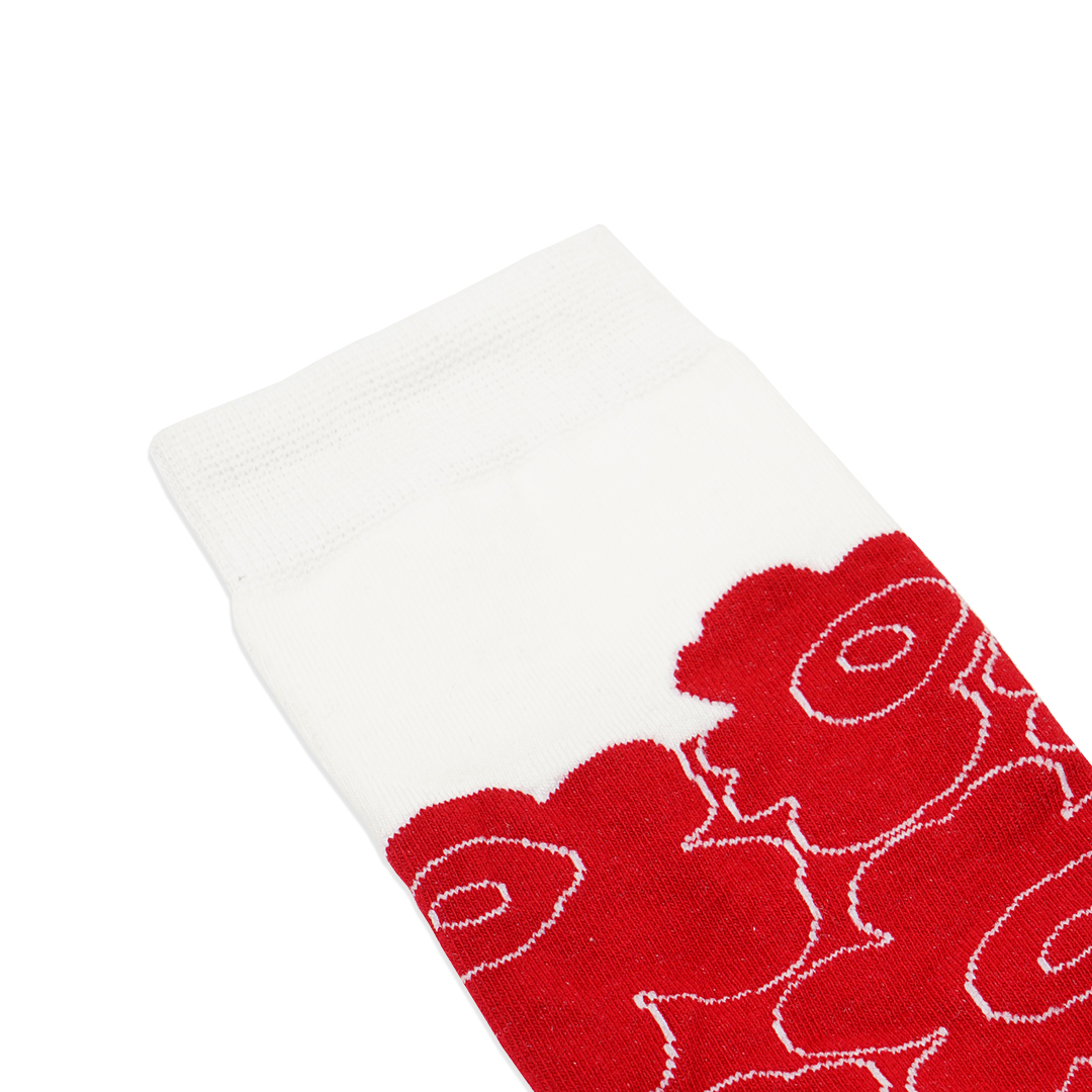 Marimekko Linjaus Piirto Unikko Mid Socks