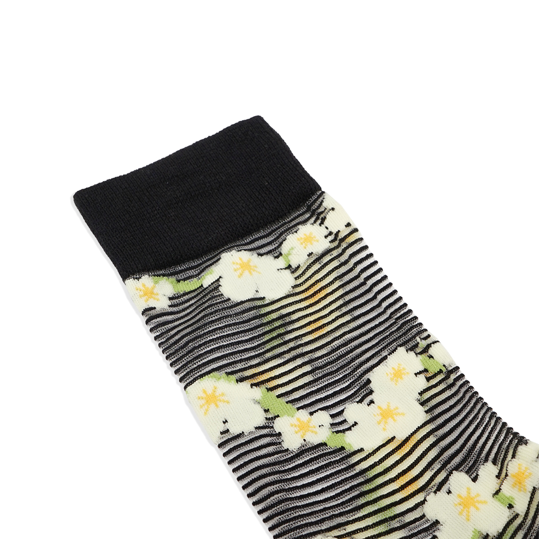 Marimekko Patterned Sheer Mid Socks
