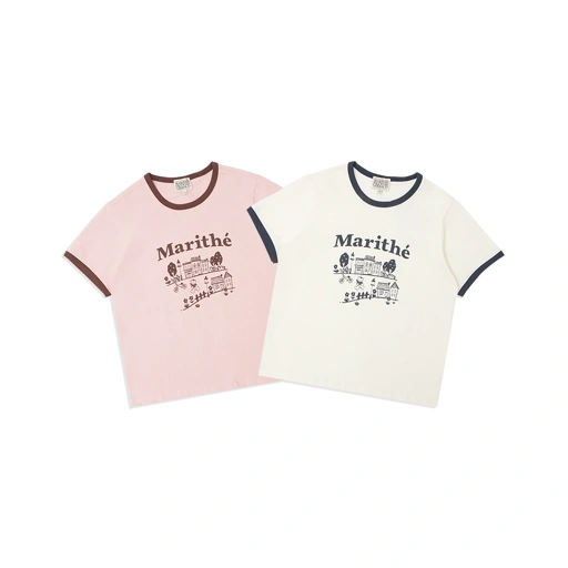 MFG W Doodle House Graphic T-Shirt