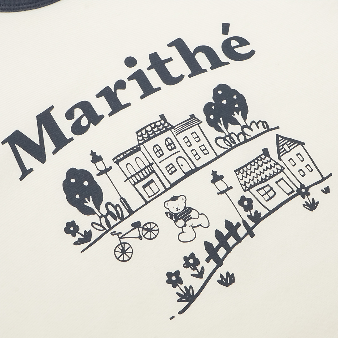 Marithe Francois Girbaud W Doodle House Graphic T-Shirt