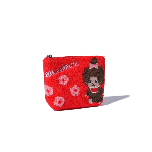 Monchhichi Sakura Chenille Embroidery Pouch