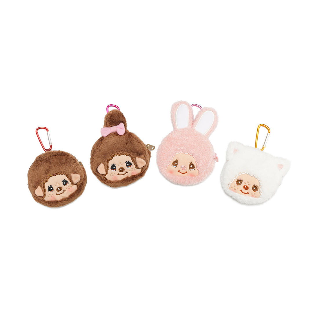 Monchhichi Carabiner Zip Pouch