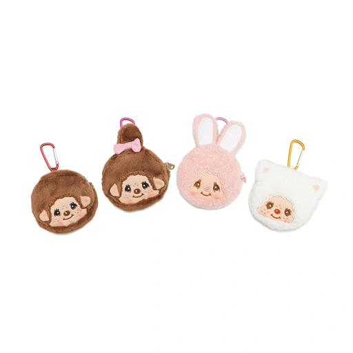 Monchhichi Carabiner Zip Pouch