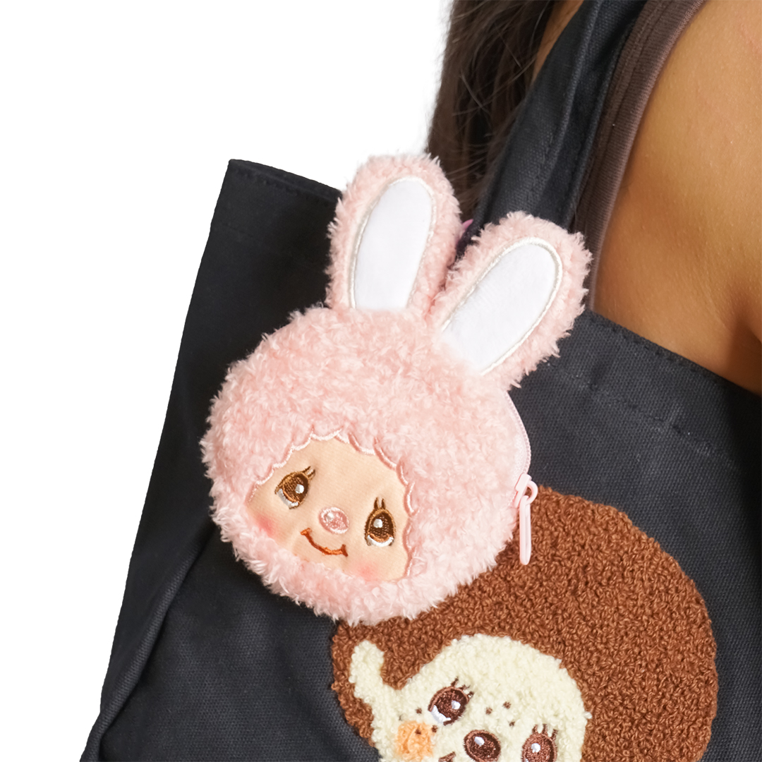 Monchhichi Carabiner Zip Pouch