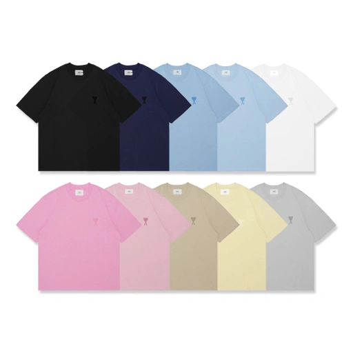 Image of AMI Medium Solid Heart T-Shirt