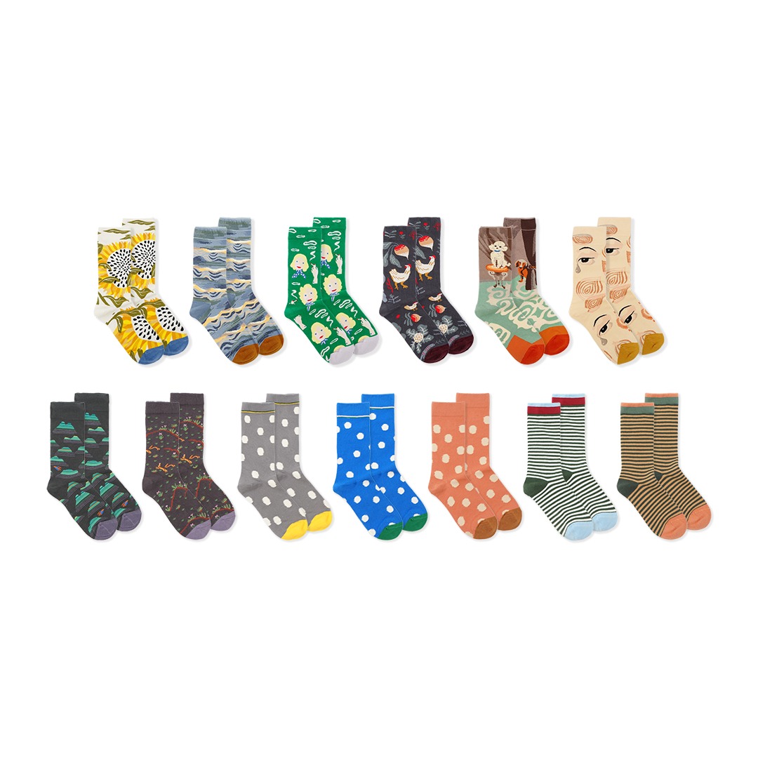 Bonne Maison Graphic Mid Socks