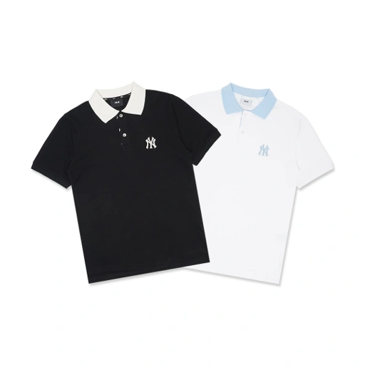 Image of M7B Color-Block Collar Polo Shirts
