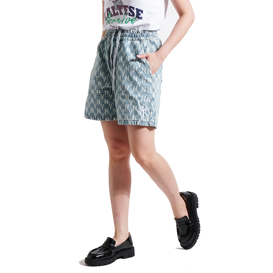 MLB Classic Monogram Denim Shorts