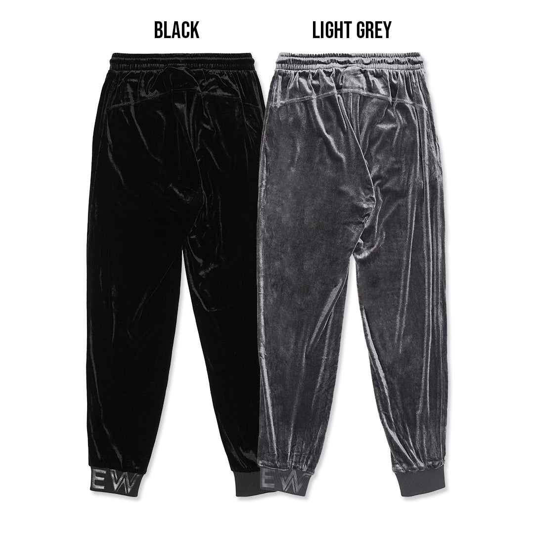 LifeWork Embroidery Patch Velvet Jogger Pants