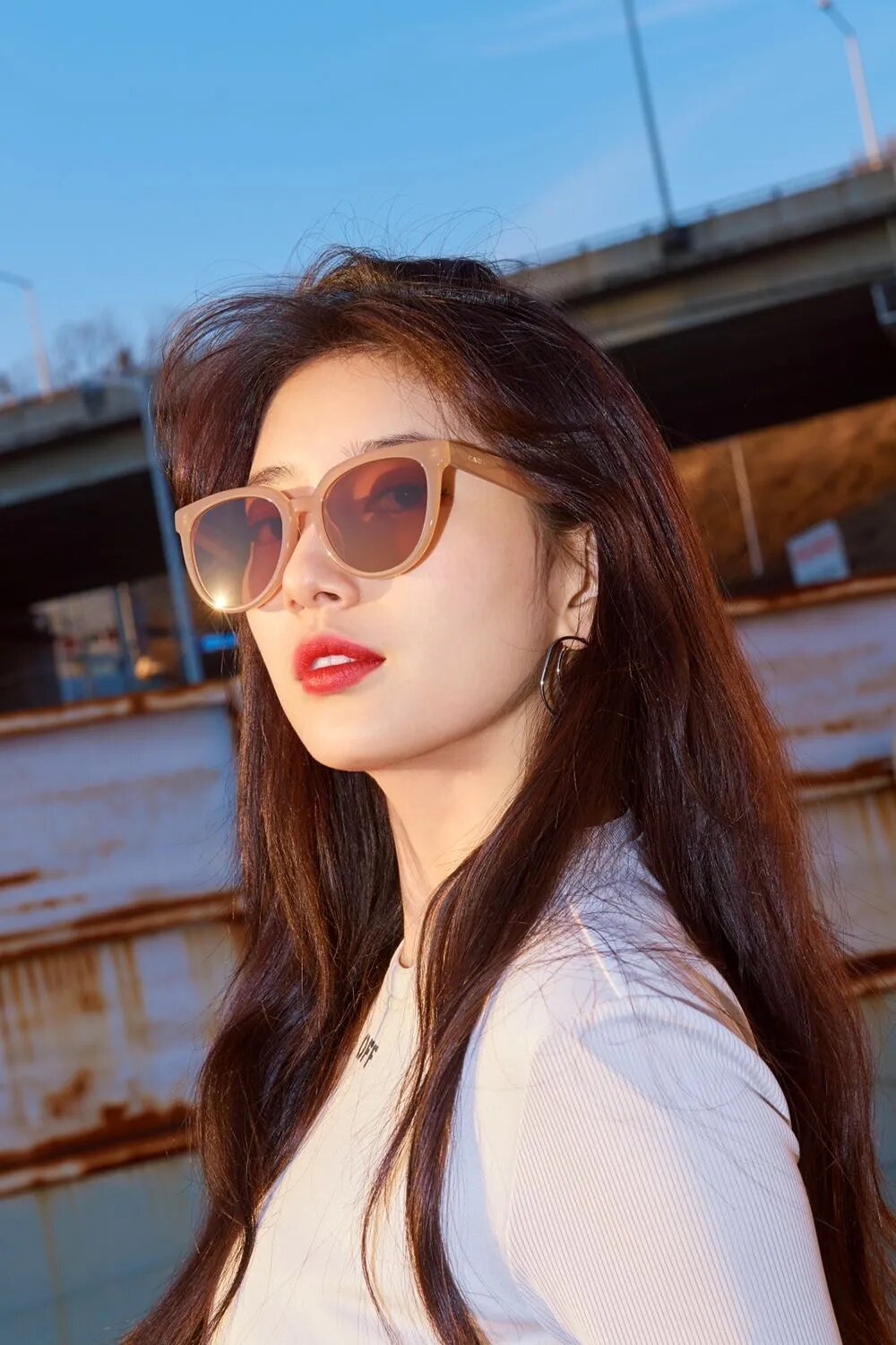 Carin Kristen Round Sunglasses
