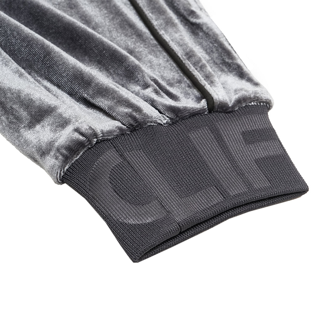 LifeWork Embroidery Patch Velvet Jogger Pants