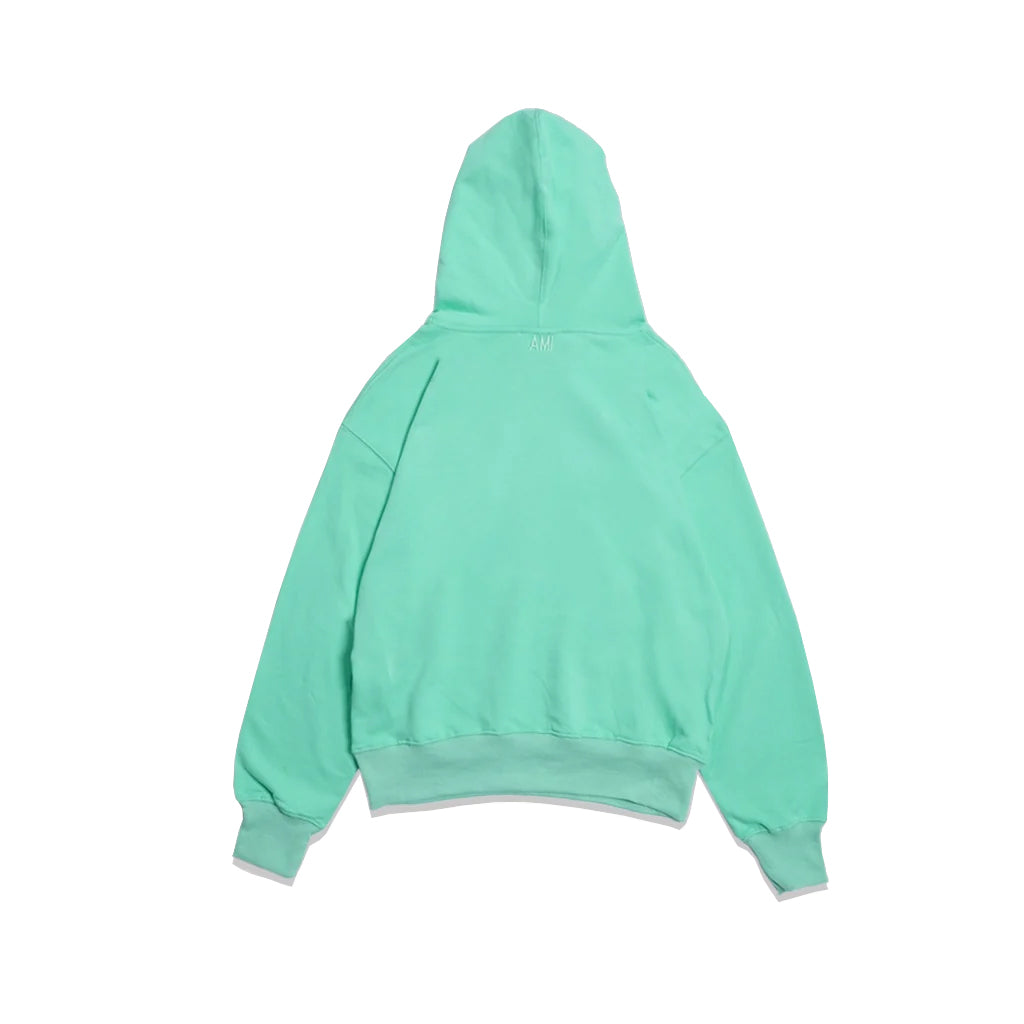 AMI Mozaic Patch Logo Hoodie Green